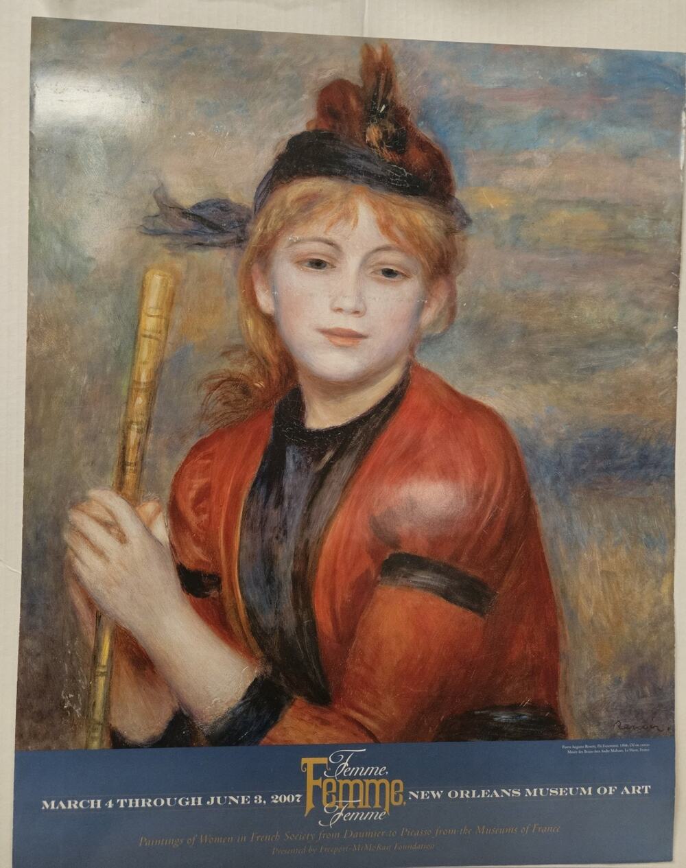 NOMA French Femme Tour 2007 Poster Featuring Renoir Paintings TJG7151